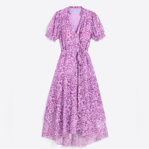 Draper James Naomi Dress in Lilac floral print - Picture 2 of 6